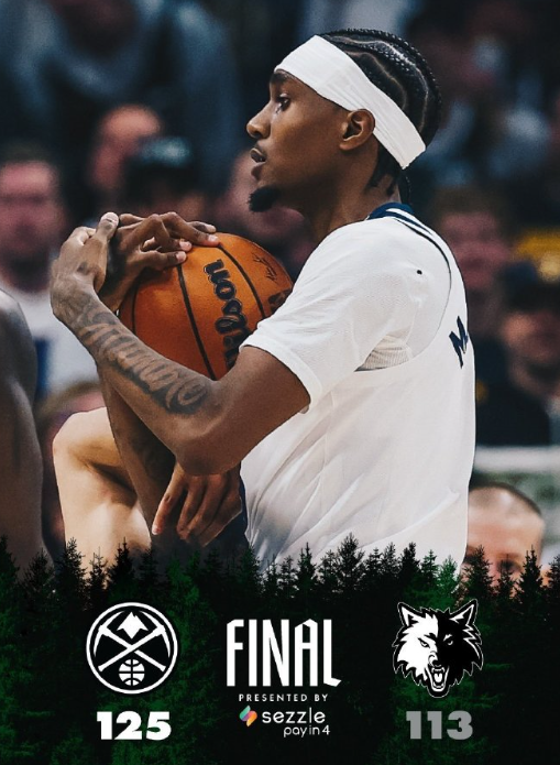 今天天时地利人和都不在，但是我狼还是打了一场精彩的比赛
客场作战少了两个场均40