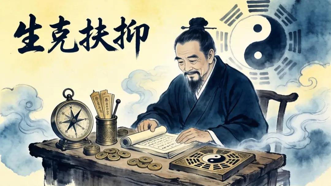 八字看命的核心就4个字：生克扶抑