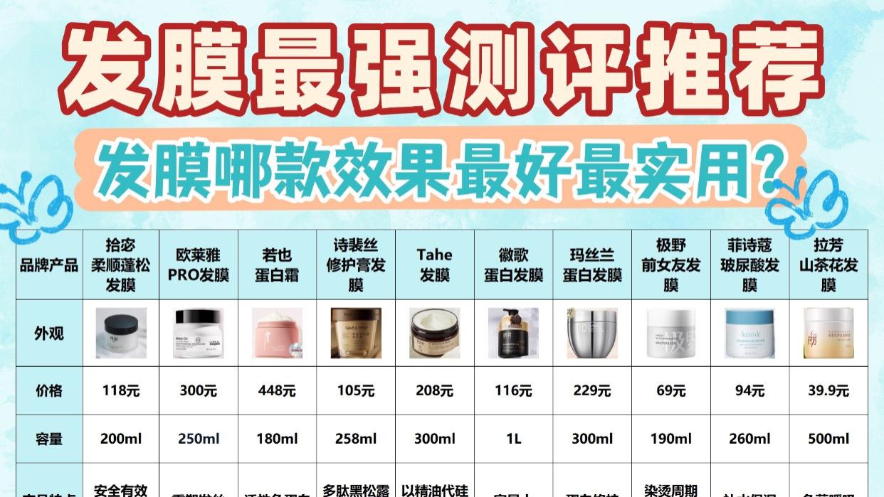 发膜哪款效果最好最实用？发膜最强测评推荐！小白必看