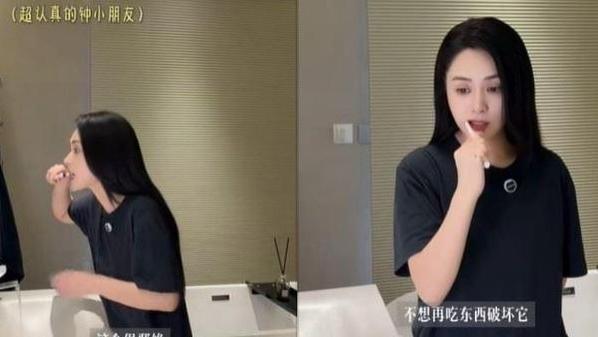 阿娇坦言自己属于易胖体质，甚至自嘲呼吸都会胖