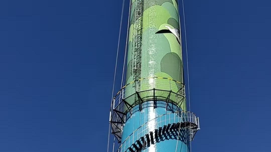 大理烟囱外壁彩绘工程全面竣工 文旅与工业相融落地