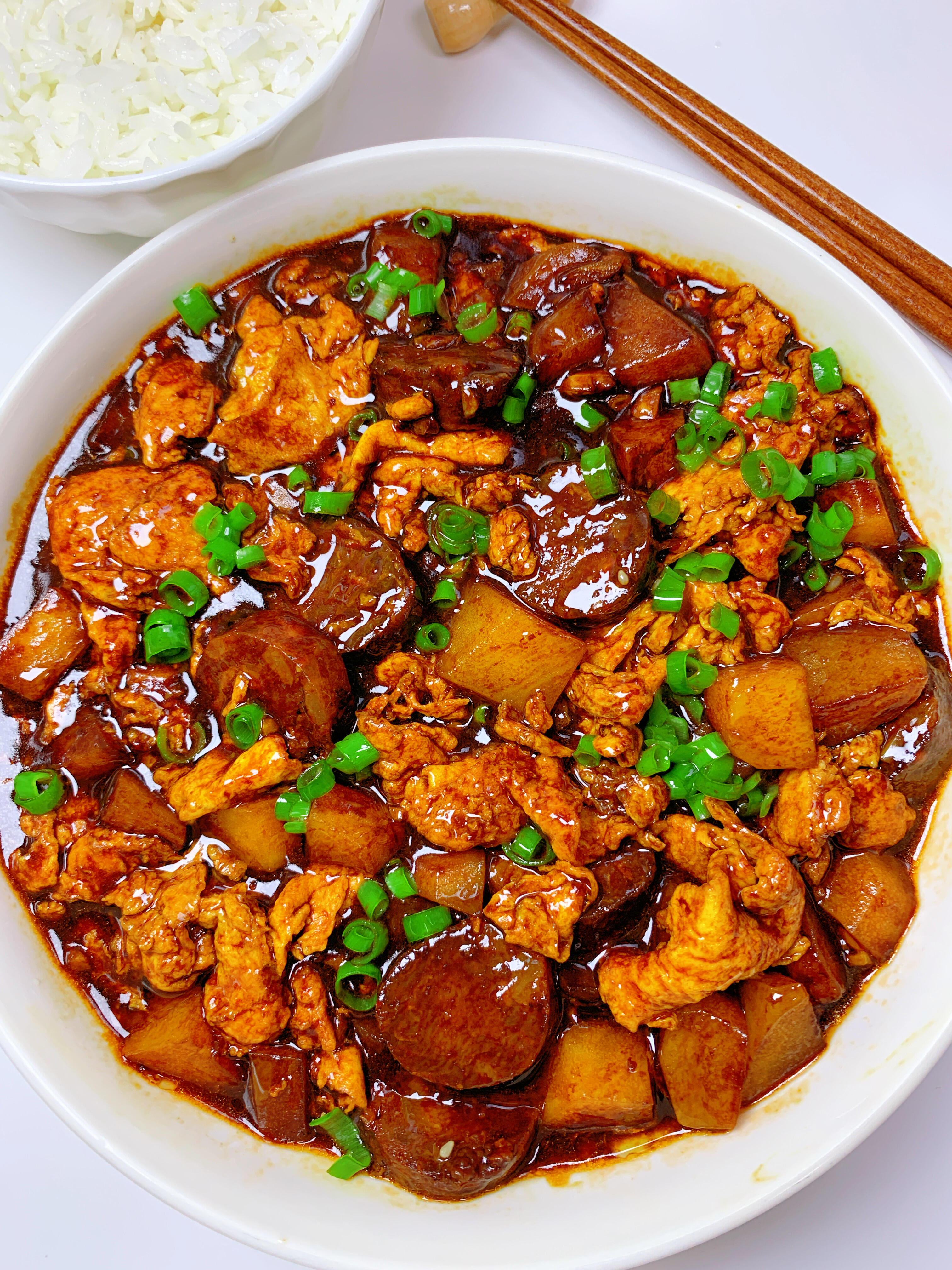 糖醋土豆鸡蛋，酸甜软糯，拌米饭巨香
家人们，答应我，一定要试试这道菜[赞R] 巨