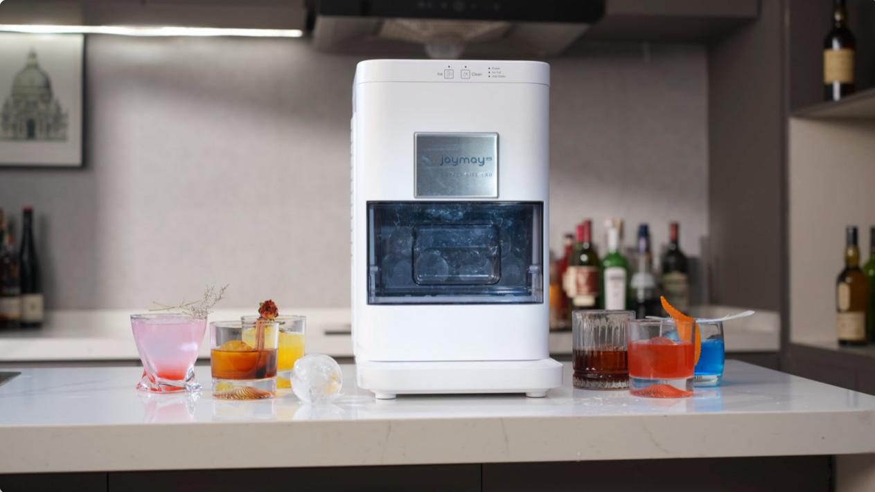 冰爽新体验：JOYMAYLAB觉美球形透明制冰机，调酒新宠儿