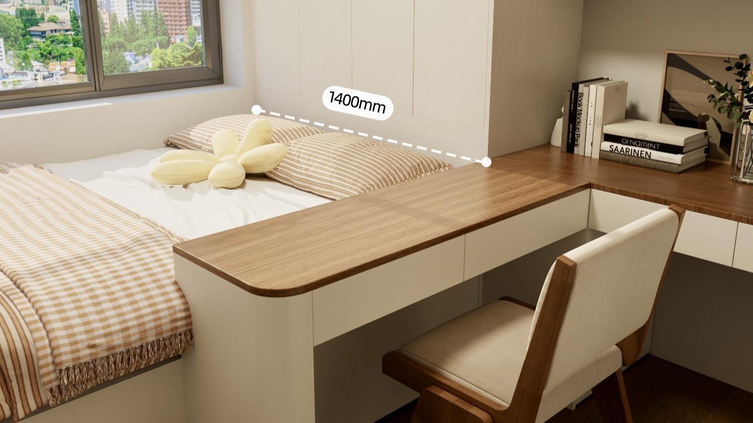 次卧太小？3招变身多功能房