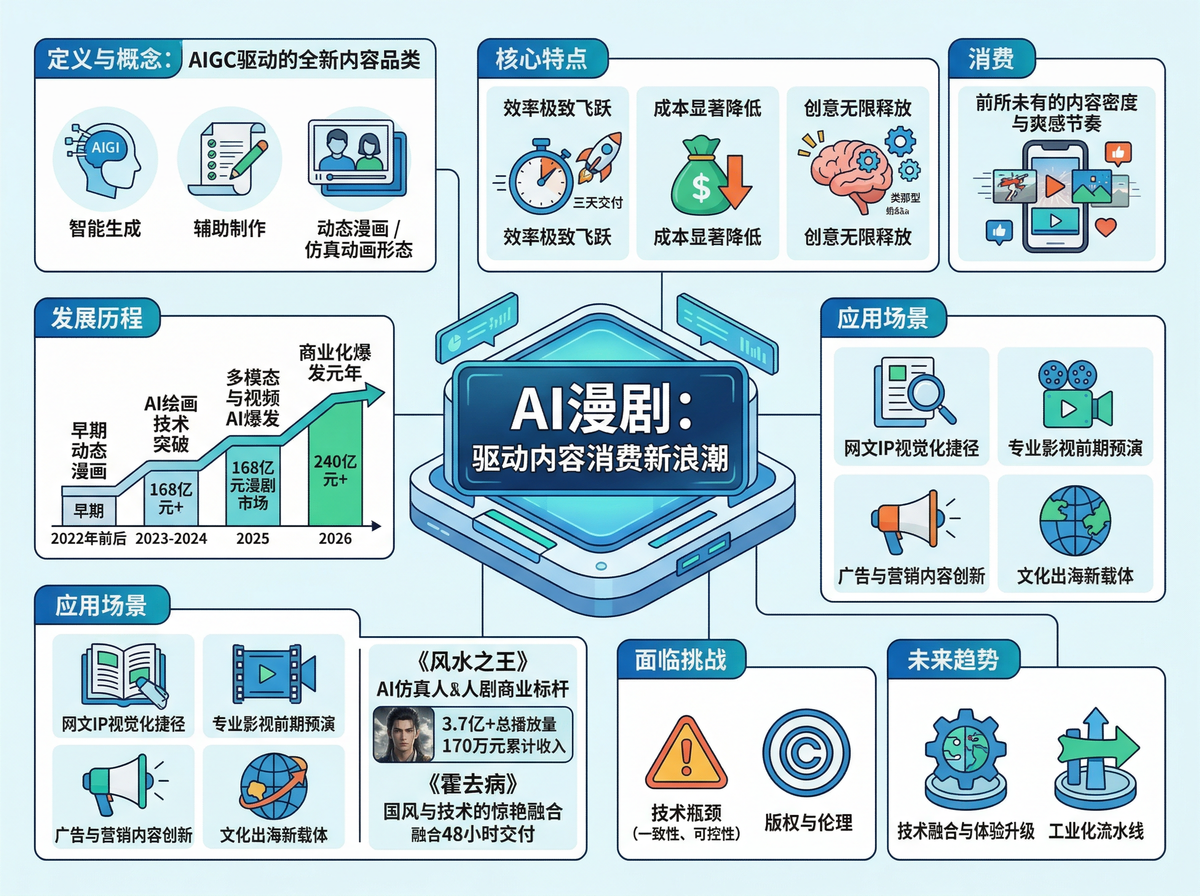 AI漫剧：颠覆内容创作，开启百亿市场新纪元