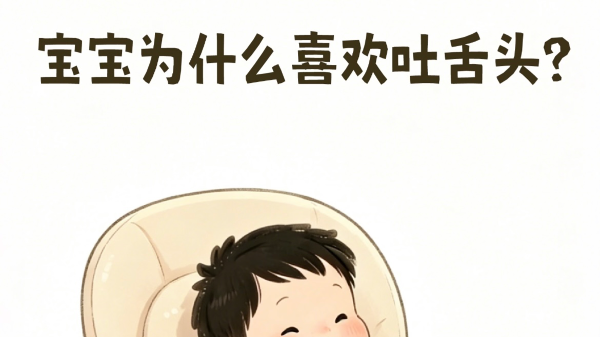 宝宝吐舌头的小心思