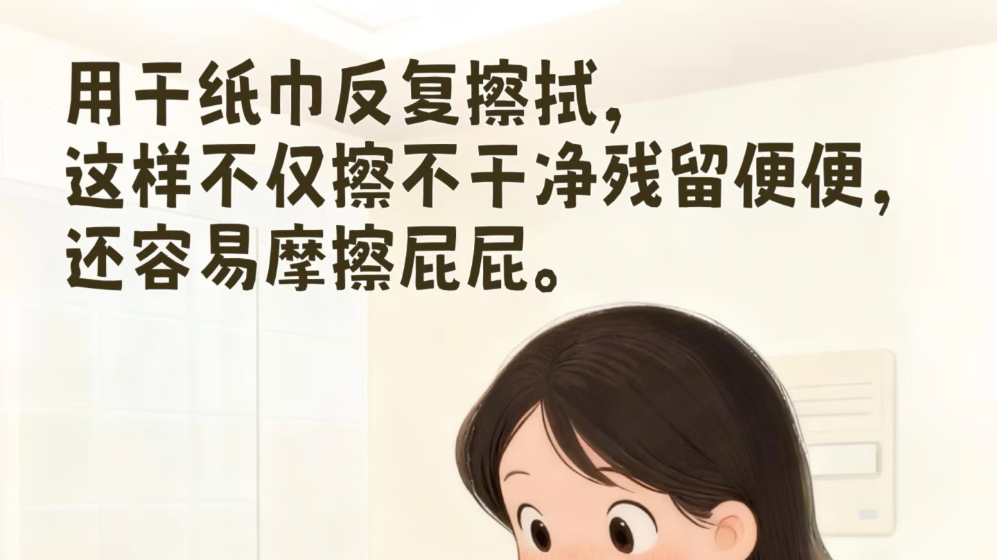 这样擦屁屁不如不擦