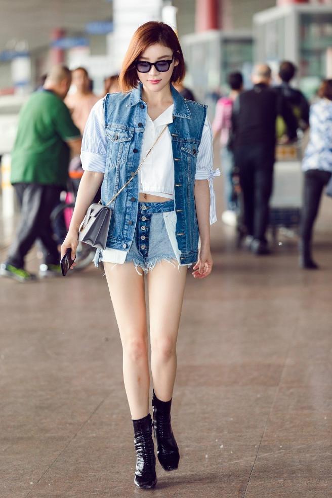 袁姗姗也学名模短裤反穿, 最后竟被网友嘲笑了