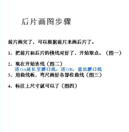 无褶西裤服装制版教程