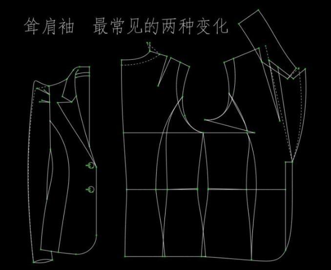 女装制版版型细节处理-服装打版