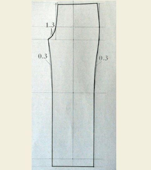 无褶西裤服装制版教程