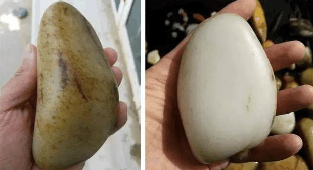 真的是土豪! 8公斤和田玉籽料统统车珠子!