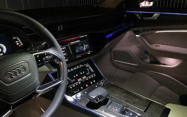 全新奥迪A6夜间内饰效果, 媲美A8, 美得不像话, 奔驰E真比不了