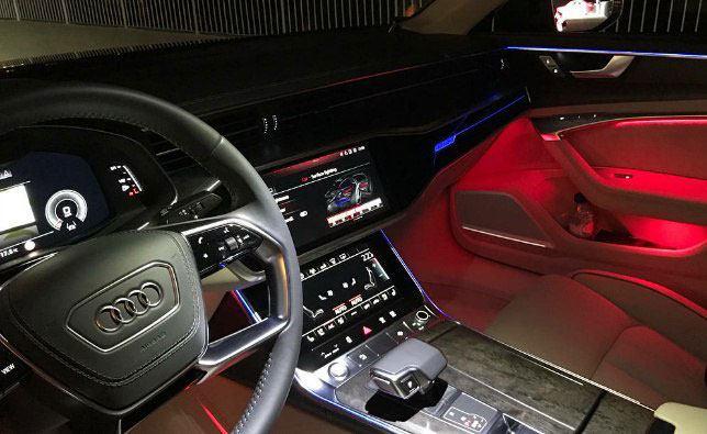 全新奥迪A6夜间内饰效果, 媲美A8, 美得不像话, 奔驰E真比不了