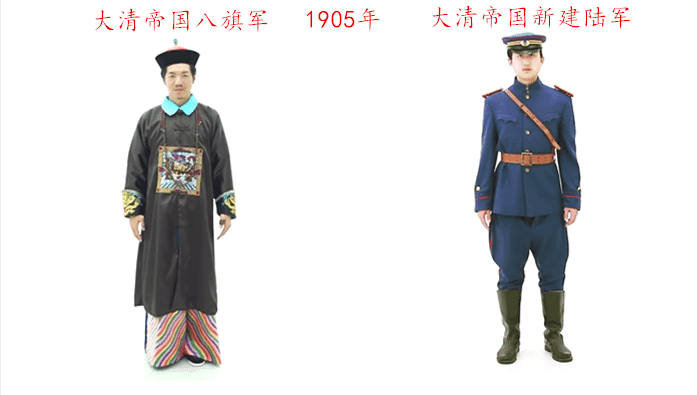 我国百年陆军军官服变迁图-万象灵境
