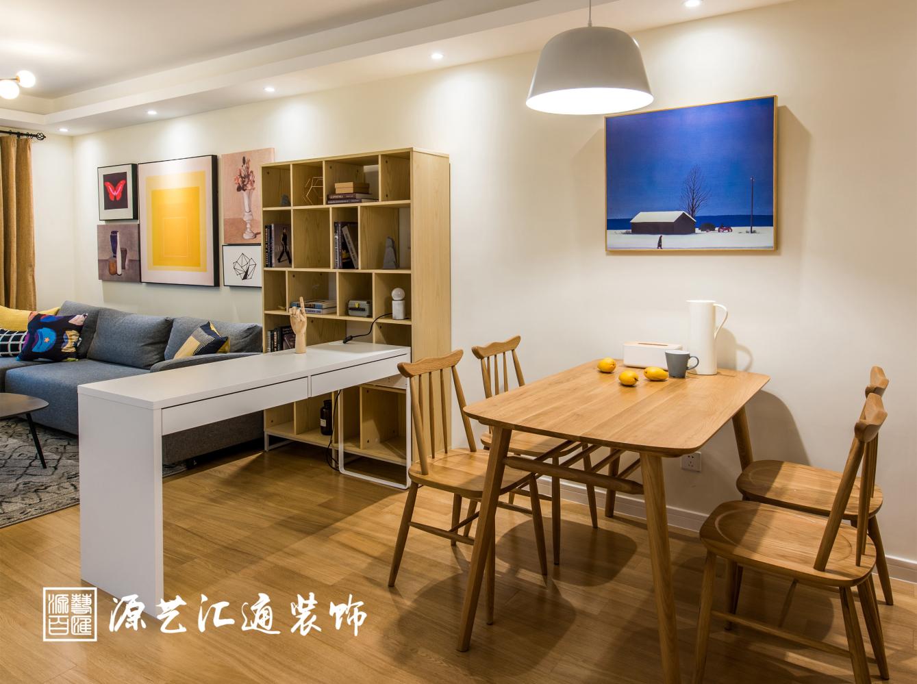 【源艺汇通】太原保利百合100.8平米混搭风格装修案例展示