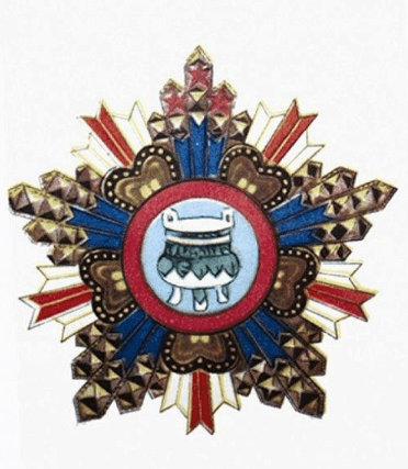 1943年9月, 蒋介石戎装照上六枚勋章名称及代表意义