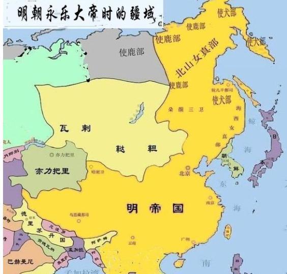 元朝和明朝的领土到北冰洋了吗? 为什么课本中疆域不划北部边界线