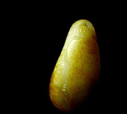 顶部竖裂, 侧面横切裂, 背面网状裂, 这块和田白玉独籽还有救吗?