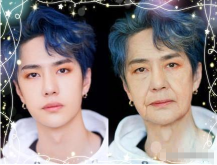 #王一博#明星们变老后长啥样？岳云鹏变成帅老头，看到王一博：果然没爱错人