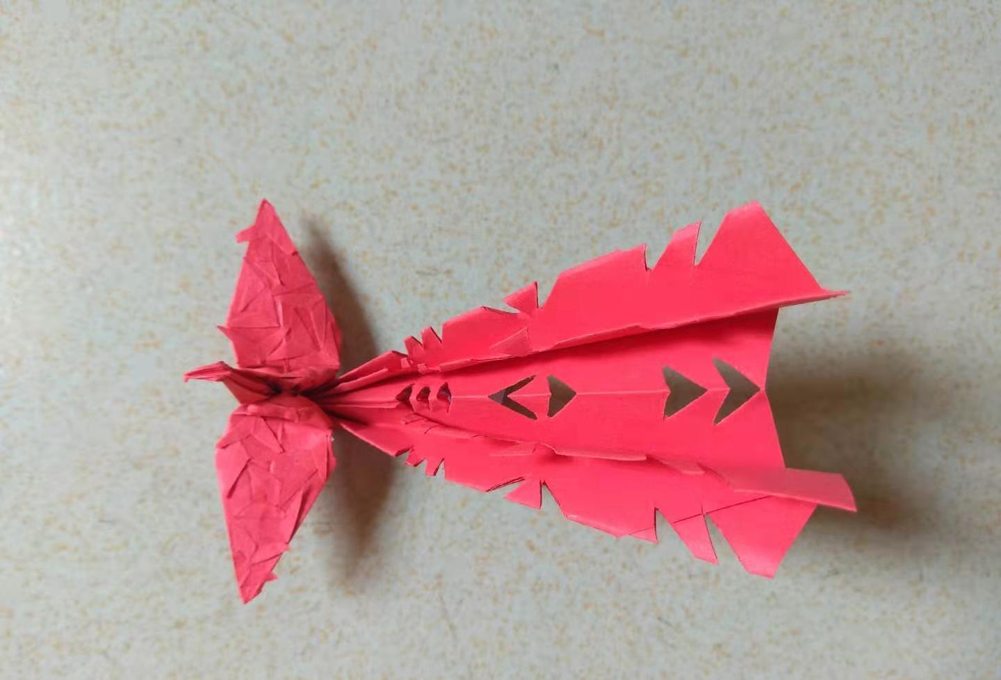 教你折一只简单漂亮的凤凰步骤分享