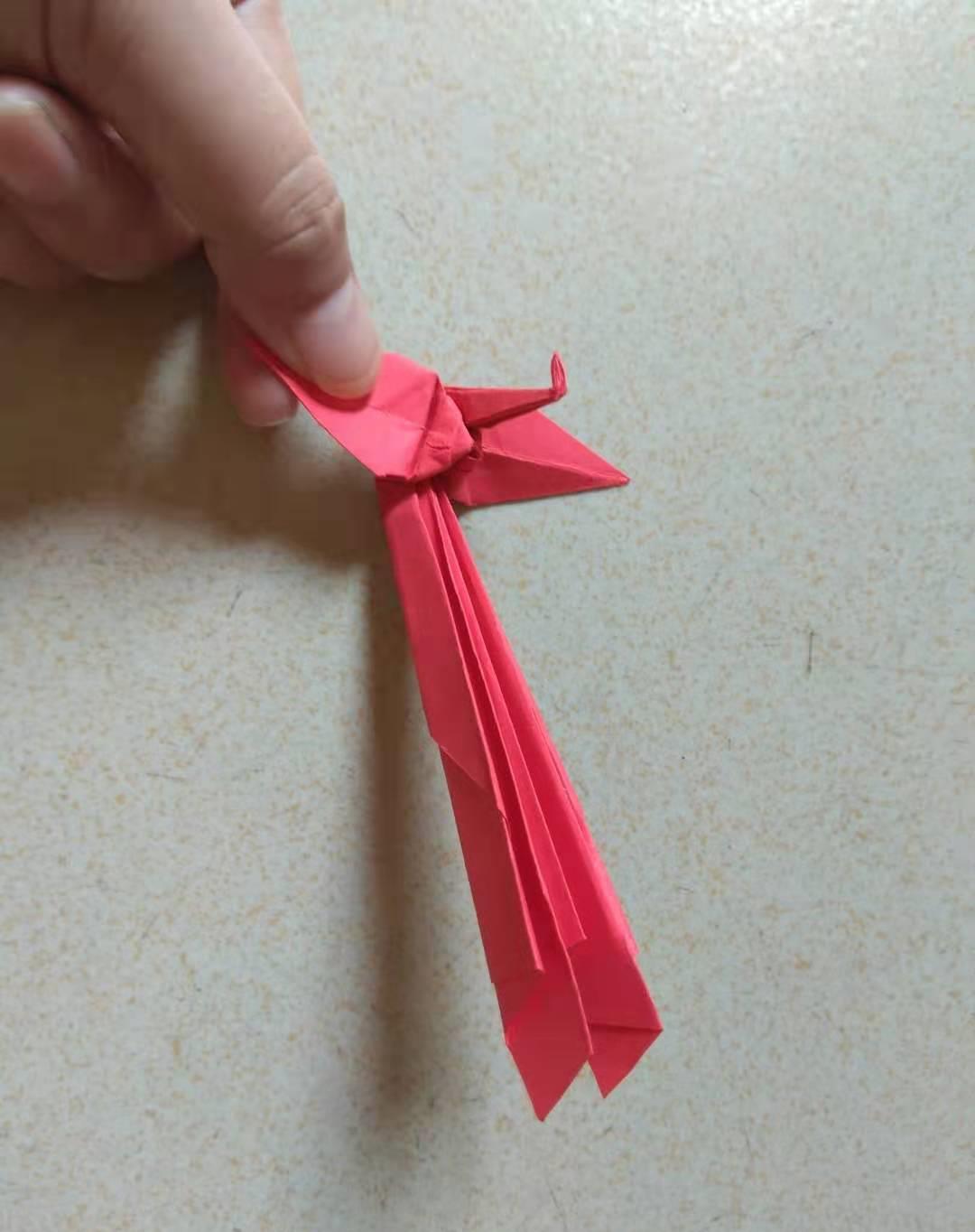 教你折一只简单漂亮的凤凰步骤分享