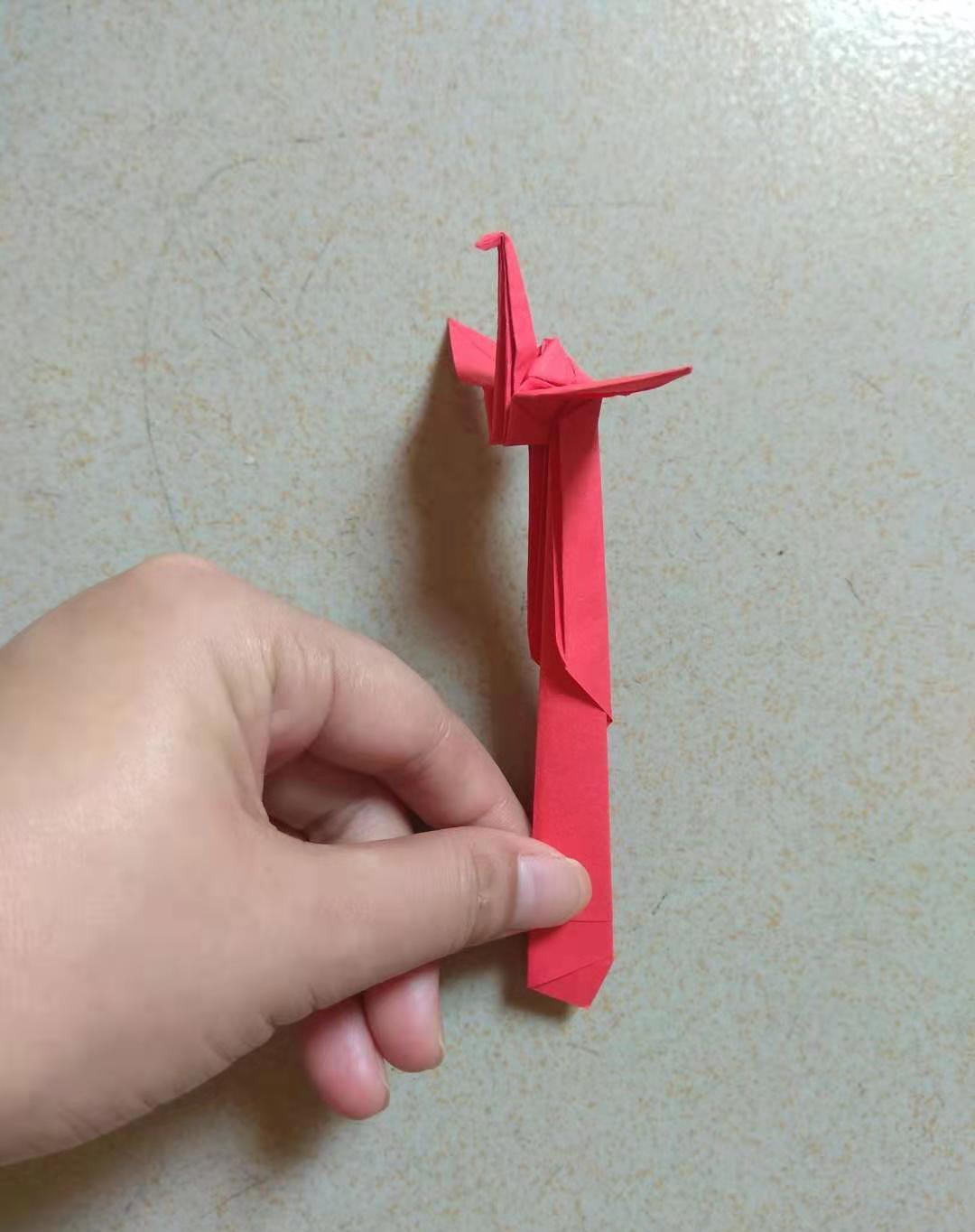 教你折一只简单漂亮的凤凰步骤分享