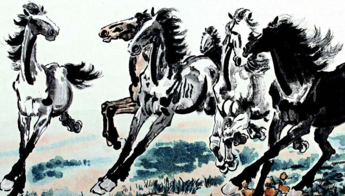 忘年之交的齐白石和徐悲鸿各画一匹马, 你来评评你更喜欢哪匹马?