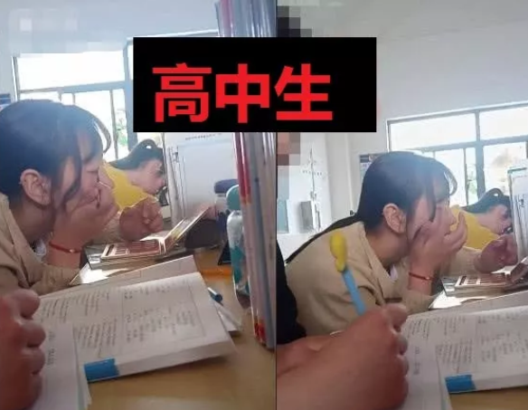 「中小学」学生化妆，小学生vs初中生vs高中生，网友：想要快点长大