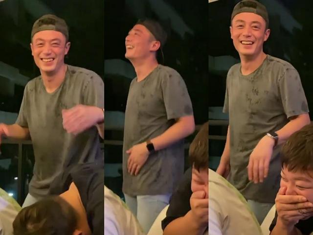 霍建华|霍建华一家三口七夕聚会吃烤肉，小海豚正脸首曝光，长得像林心如