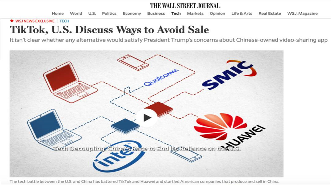 tiktok|下定决心出售？TikTok与美达成“黑暗协议”，或避开“目录”完成收购！