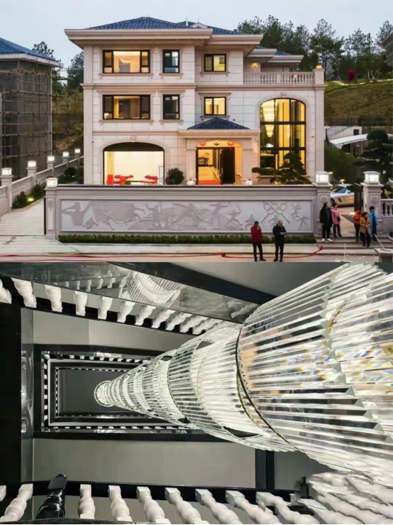 林丹谢杏芳新房太豪华,独栋别墅装修像城堡,暴发户风格引争议