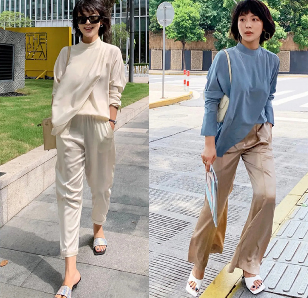 山东泰安秋子|这才是70后女人该有的穿搭！瞧美女的穿衣示范：简单气质又显高级
