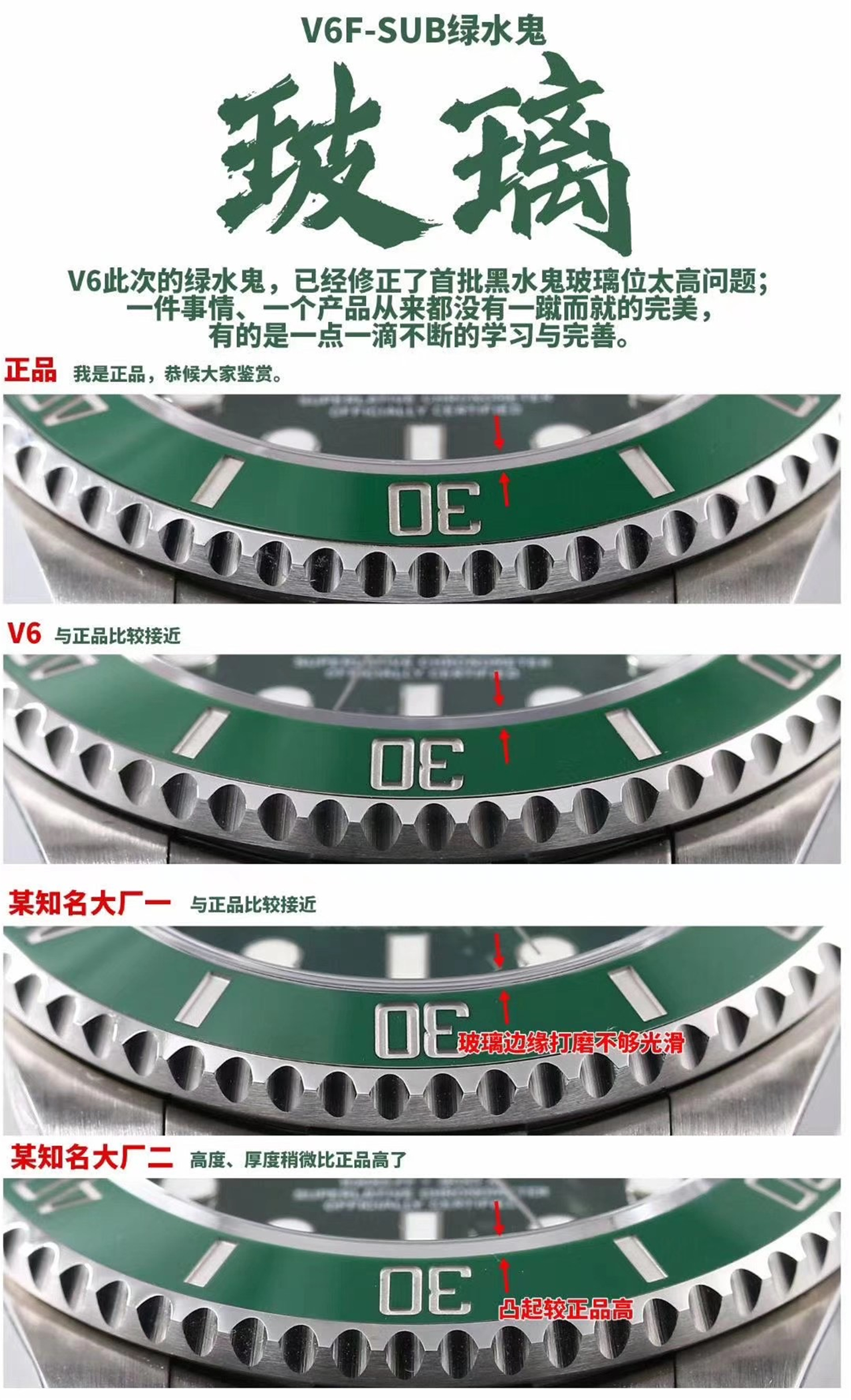 评测|版本这么多？来看看HBB首发绿水鬼对比各版本评测