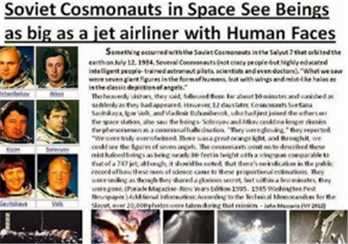 苏联宇航员自称太空看到“天使”,约有20米高,科学家至今未解释