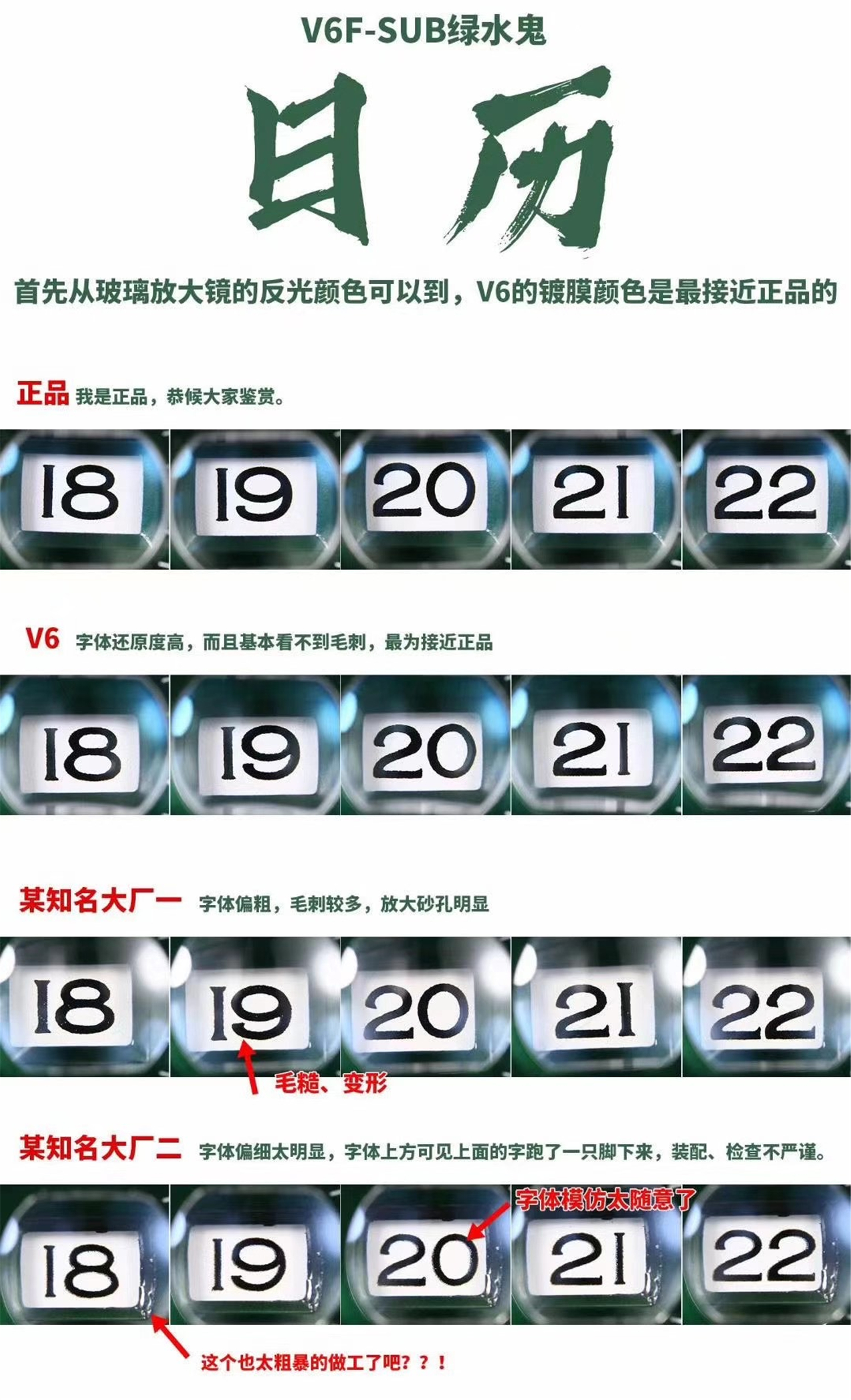 评测|版本这么多？来看看HBB首发绿水鬼对比各版本评测