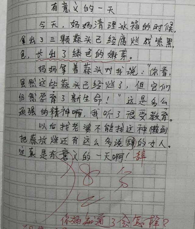 峰哥漫聊 小学生作文《爸爸的脚臭》走红，老师笑出眼泪，网友：该洗脚了