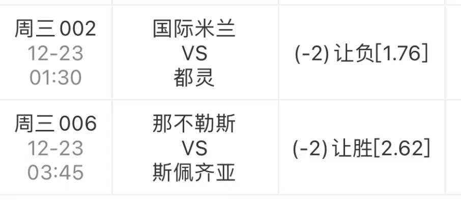 那不勒斯|今日赛事分析：国际米兰VS都灵、那不勒斯VS斯佩齐亚
