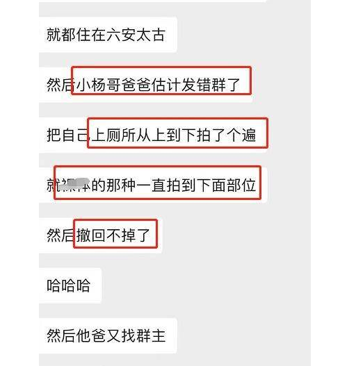 带货|小杨哥爸爸误发不雅视频后续：群已解散，当事人狂删评论