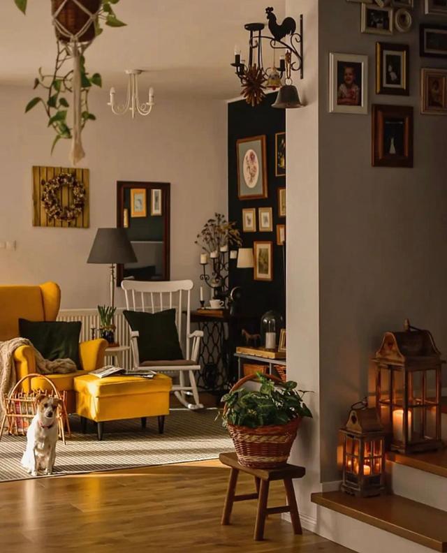 波兰女主晒出自己的家:复古+暗黑,普通家具搭配出高颜值,美爆