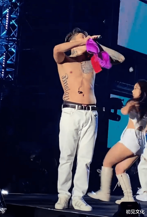 韩国歌手开演唱会脱上衣！女粉疯狂扔内衣，朴宰范捡起来挂在身上