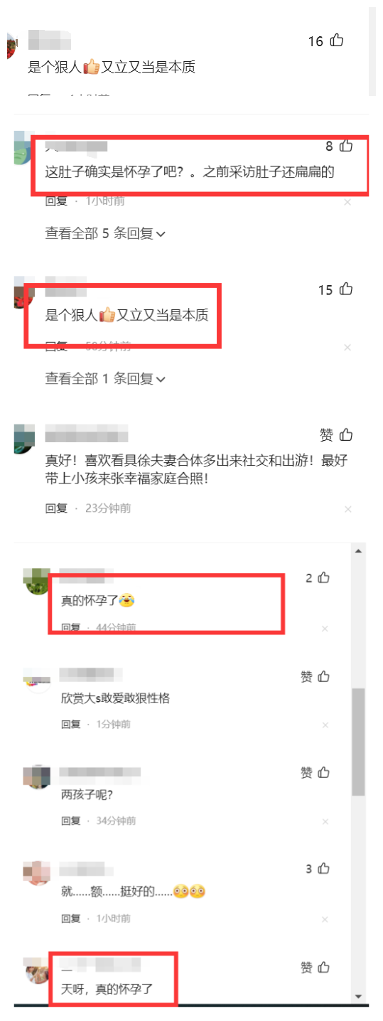 大S|真怀孕了？大S夫妇参加聚会孕肚明显！被说又当又立引网友反感