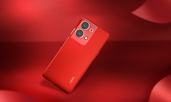 高档曲面屏幕手机,OPPOReno9获得了出色的口碑,新的一年新气象红色更喜庆