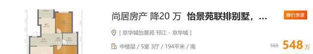 顶不住了！扬州京华城别墅业主！降价20万卖房！