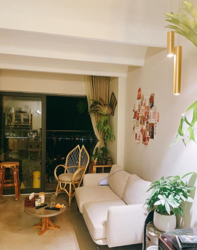 64㎡公寓，拱形吊顶，餐厅打造阅读区，独居也能如此有仪式感