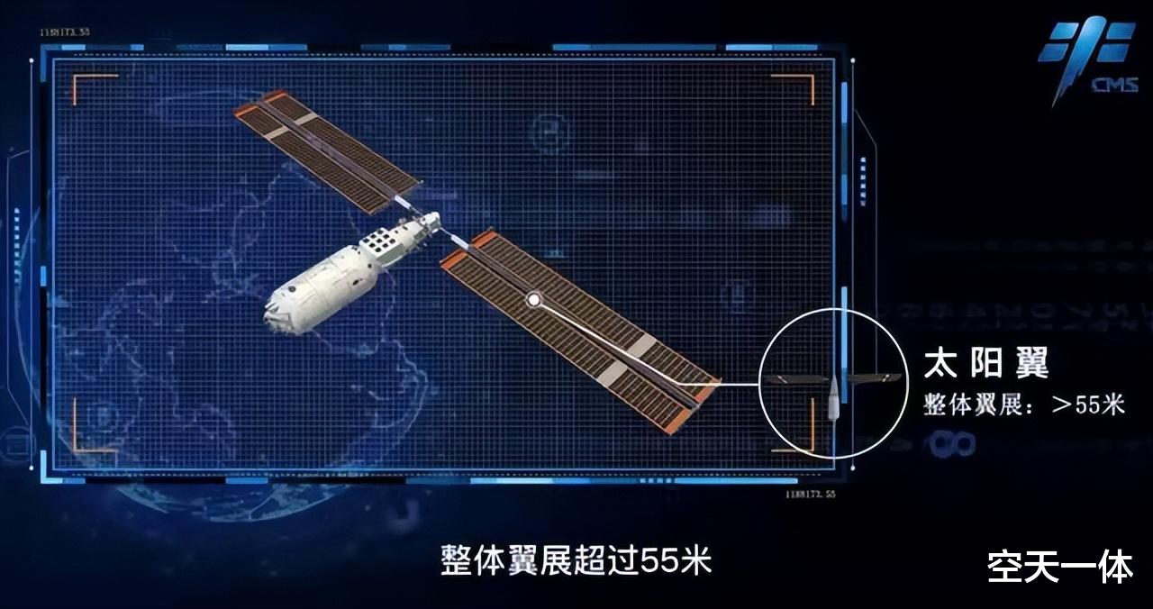 日本人拍到我国空间站，“土”字闪耀太空，问天实验舱太阳翼好大