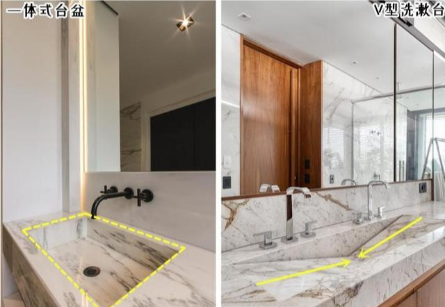 刚赶上潮流装一体式台盆,结果V型洗漱台又开始流行起来,有意思
