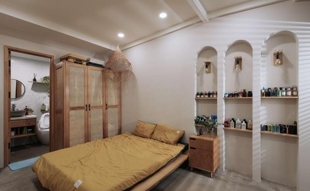 64㎡公寓，拱形吊顶，餐厅打造阅读区，独居也能如此有仪式感