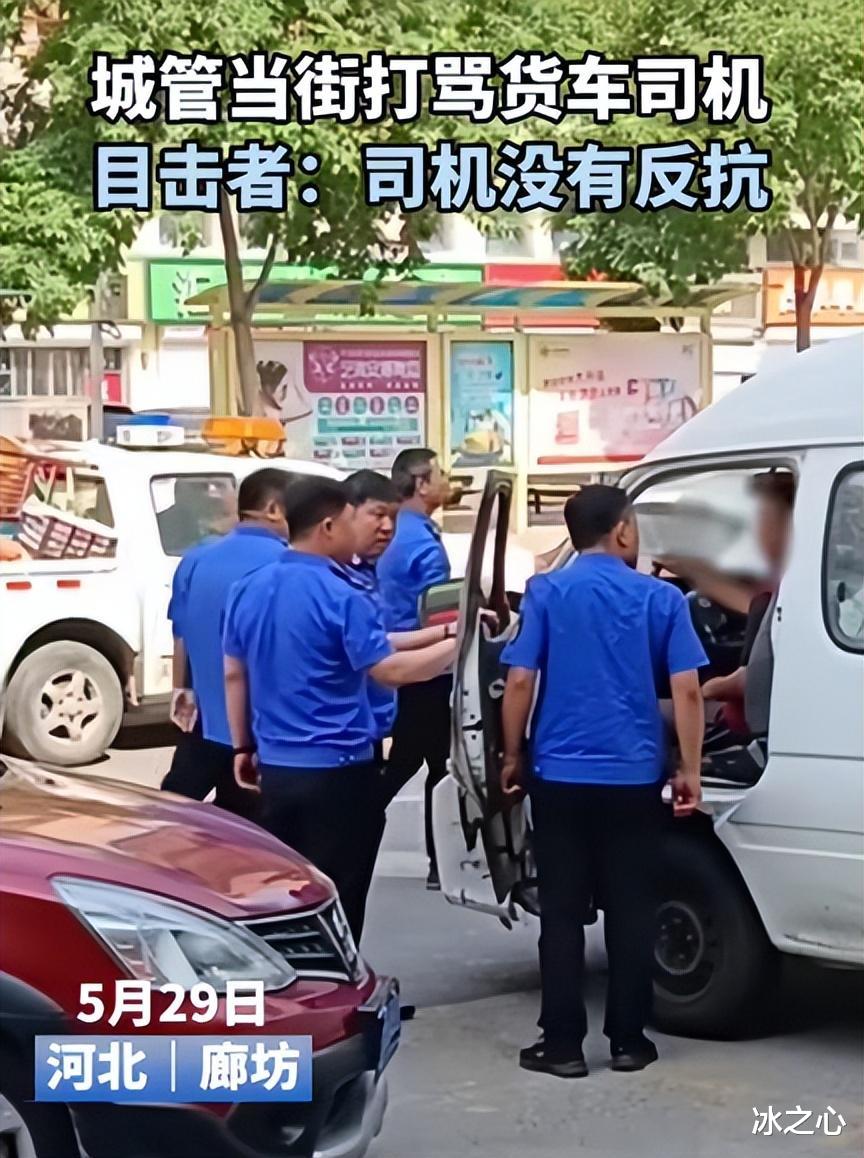 素素|河北一城管打骂货车司机“惩罚”结果出来后,引发公众不满
