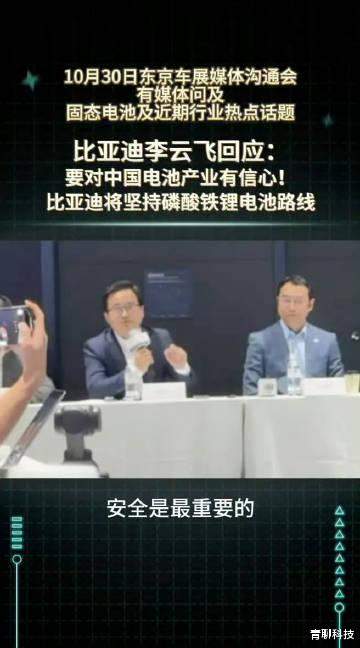 安全才是电车的核心底线!这正是比亚迪坚守磷酸铁锂路线的核心逻辑